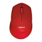 Logitech Mouse M331 Silent Plus Red